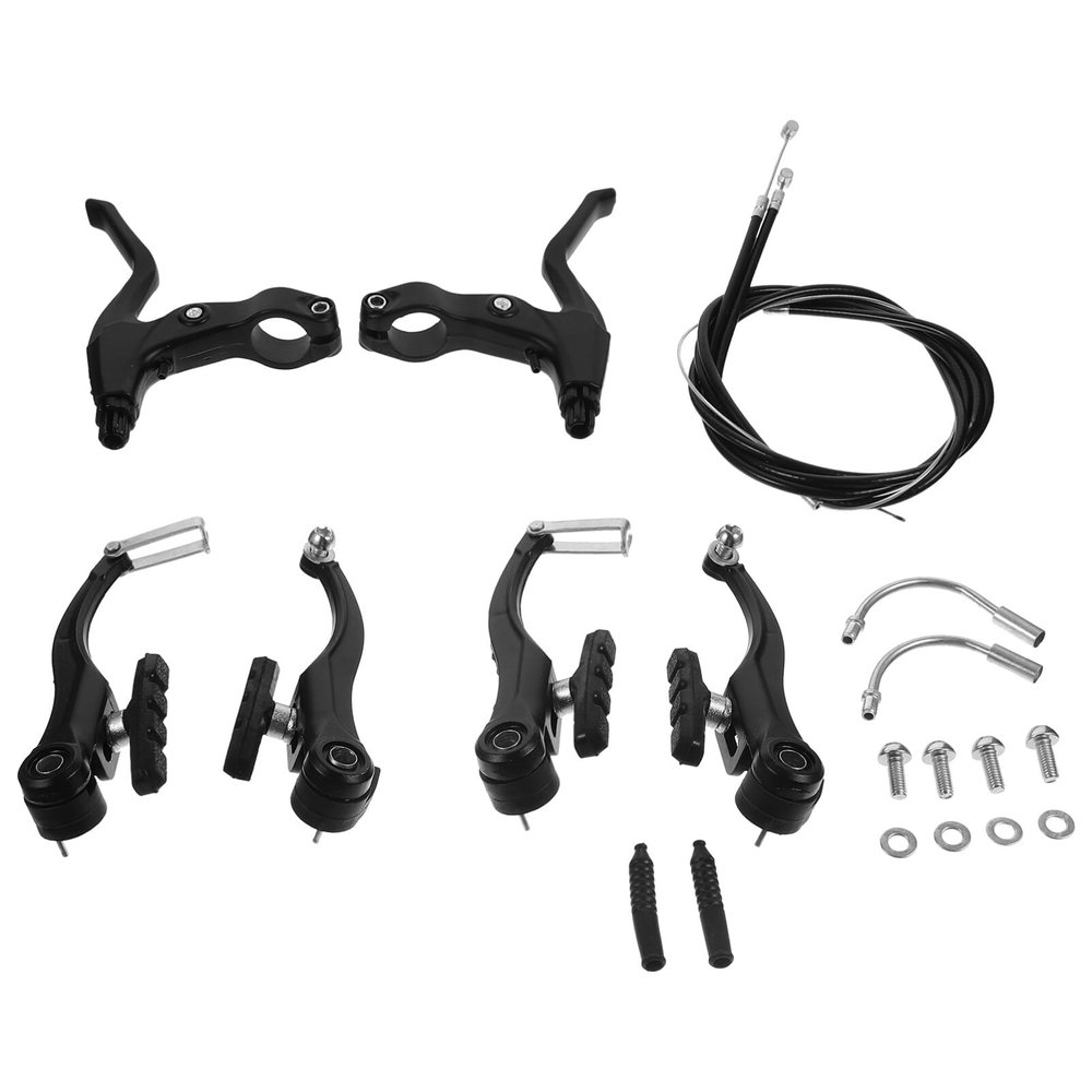Sosoport 1set Brake Calipers for Mountain and Road Bikes Lightweight Brake Replacement Kit Noise Reduction Blocks and Enhanced Stopping Power