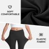 BOOPH Girls Flare Leggings with Pockets Cross-Waist High Waisted Yoga Pants Bell Bottoms Athletic Pants 11-12 Years Color Black view 3