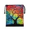 Giwawa Rainbow Tree Art Grip Bag - Watercolor Topical Drawstring Bag for Grips Towel view 1