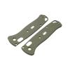 Glow Rhino G10 Scales for Benchmade Bugout Knife with 2 XL Tritium Inserts - Smooth Texturing G10 Handles, Olive Drab Green view 1