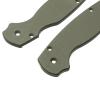 Glow Rhino G10 Scales for Benchmade Bugout Knife with 2 XL Tritium Inserts - Smooth Texturing G10 Handles, Olive Drab Green view 3