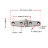 2 Pack Heavy Duty Boat Hinge Strap Polished Marine Hinges Mount Hardware Hatch Stainless Hinge Door Corrosion Resistance for Boat, Cabinet, Hatch, 4" x 1.02" view 4