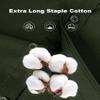 Lion Nardo Dark Green Mens Dress Shirt Cotton Button Down Shirt Long Sleeve Wrinkle Free Dress Shirts Business Casual Shirts Formal Regular Fit view 2