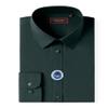 Lion Nardo Dark Green Mens Dress Shirt Cotton Button Down Shirt Long Sleeve Wrinkle Free Dress Shirts Business Casual Shirts Formal Regular Fit view 3