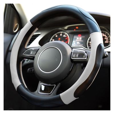 FUERU Car Steering Wheel Cover Set Car Steering Wheel Cover Microfiber Leather Thin and Breathable Fashion Car Interior (Color : 2#)