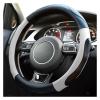 FUERU Car Steering Wheel Cover Set Car Steering Wheel Cover Microfiber Leather Thin and Breathable Fashion Car Interior (Color : 2#) view 1