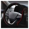 FUERU Car Steering Wheel Cover Set Car Steering Wheel Cover Simple Warm Winter Short Plush Car Interior Men and Women Gifts (Color : 1#) view 1