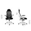 Flexible Office Chair Adjustable High Office Chair Ergonomics Desk Chair 360  Rotating Computer Chair Fo Office Executive Chairs with Armrests Cozy view 3