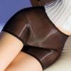 Hedmy Women High Elasticity Mini Shorts See Through Temptation Package Shorts Boxer Briefs Hot Pants Sheer Black One Size view 3