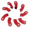 9Pcs Golf Head Cover Club Iron Putter Head Protector Set PU Waterproof Golf Club Head Cover for Right Left Handed Golfer Lovers(Red) view 1