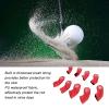 9Pcs Golf Head Cover Club Iron Putter Head Protector Set PU Waterproof Golf Club Head Cover for Right Left Handed Golfer Lovers(Red) view 3