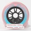 JHKJ Inline Wheels Replacement Wheels 90MM 100MM 110MM Big Wheel Professional Speed Inline Hardness 85A 8-Pack Pink,110mm view 3