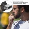 Whistle Plastic Sports Whistles with Lanyard & Cap Loud Crisp Sound Whistle Perfect for Coaches, Referees, and Officials Black Train Whistle Safety Whistle Emergency Football Whistle view 2