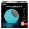 Feit Electric 8" Portable Color Changing LED Orb Light with Bluetooth Speaker, Music Sync, Rechargeable and Remote Control Included - BTORB8RGBWBAT view 1