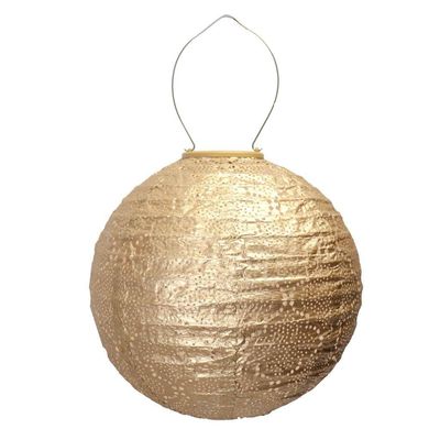 Lumiz 220936 - 15" Round Gold Bazaar Pattern Lantern (Round Bazaar Lantern, Gold (LUM117))