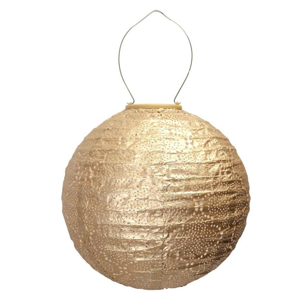 Lumiz 220936 - 15" Round Gold Bazaar Pattern Lantern (Round Bazaar Lantern, Gold (LUM117))