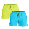 YnimioAOX 2 Pack Men's Swim Trunks Quick Dry Beach Shorts with Mesh Lining,Sky Blue/Yellow,32 view 1