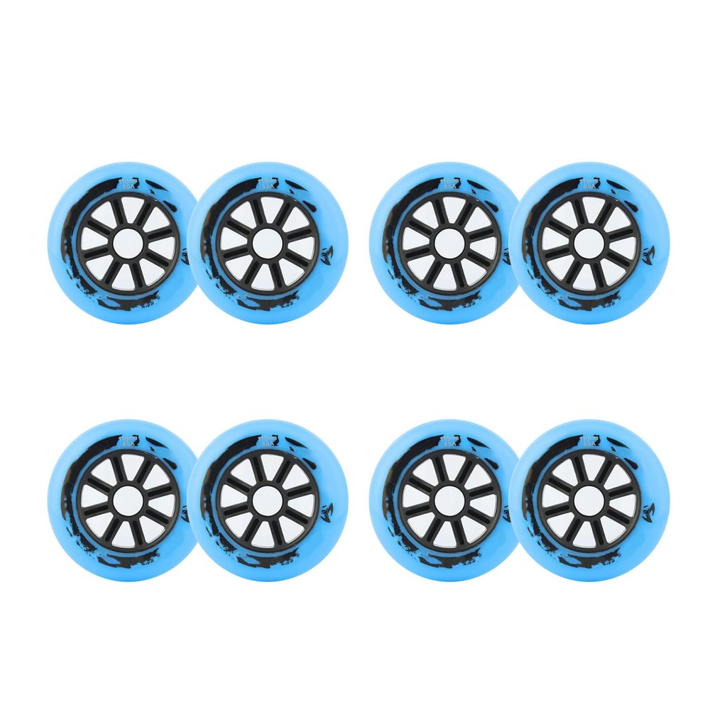 JHKJ Hardness 85A Inline WheeIs for Inline Replacement Wheels for Big Wheel Professional Speed Replacement Wheels 90mm 100mm 110mm,Blue,90mm