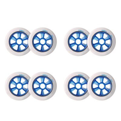 JHKJ Hardness 85A Inline WheeIs Inline Replacement Wheels Big Wheel Professional Speed Skating 90mm 100mm 110mm,Blue,110mm