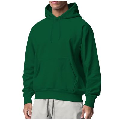 Mens Sweaters and Pullovers Thermal Lightweight Solid Color Sweatshirts Hoodies Trendy Thick Long Sleeve Hiking Hooded Sweaters Warm Halloween Costumes Clothes(Army Green,XL)
