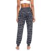 Aflyko Women's Dance Pants Science Formulas Boho Trousers Yoga Hip Hop Loose Fit Sweatpants Breathable Baggy Lounge Workout Harem Pants, M view 4