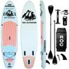 Roc Inflatable Stand Up Paddle Boards with Premium SUP Paddle Board Accessories, Wide Stable Design, Non-Slip Comfort Deck for Youth & Adults (Cloud) view 1