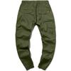 Jogger Pants for Men Big and Tall Zipper Pockets Lightweight Men's Cargo Pants Stretch Skinny Fit Drawstring Cycling Climbing Trouser Casual Stylish Slacks Tapered Sweatpants Army Green M view 4