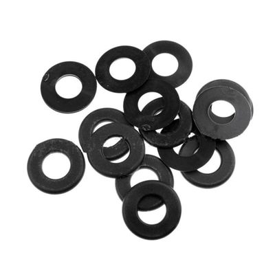 16pcs Black PVC Washers for Foosball Machines Table Accessories Durable Rod for Standard Rod Tables Protective and Elegant Design Essential Foosball Gear