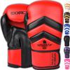 Exxact Sports Clash Boxing Gloves for Men, Durable Engineered Leather Mens Boxing Gloves with Padded Protection, Womens Boxing Gloves for MMA, Muay Thai & Sparring Gloves (Red/Black, 12 OZ) view 1