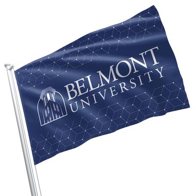 Belmont University 3x5 Feet Flag Banner Wall Decor Outdoor Indoor Decoration Brass Grommets Double Stitch (Belmont University 4)