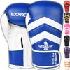 Exxact Sports Clash Boxing Gloves for Men, Durable Engineered Leather Mens Boxing Gloves with Padded Protection, Womens Boxing Gloves for MMA, Muay Thai & Sparring Gloves (Royal Blue/White, 10 OZ) view 1