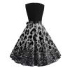 Women Fashion Leopard Print Cocktail Party Dress 1950s Vintage Pinup Dress Retro Sleeveless Evening Gown Prom Dress view 2