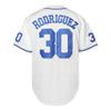 Bel Air Jersey Shirt Sleeve Benny 'The Jet' Rodriguez #30 The Sandlot Legends T Shirt 3D Print Fashion Baseball Jersey S-3XL(30 White Blue,X-Large) view 3