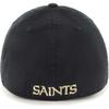 47 Men's Black New Orleans Saints Franchise Logo Fitted Hat view 2