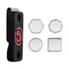Cru5h Billiards Magnetic Chalk Holder Belt Clip - Rare Earth Neodymium Magnet Belt Clip with Metal Chalk Holders - Circle, Hexagon, Octagon, and Square Included view 1