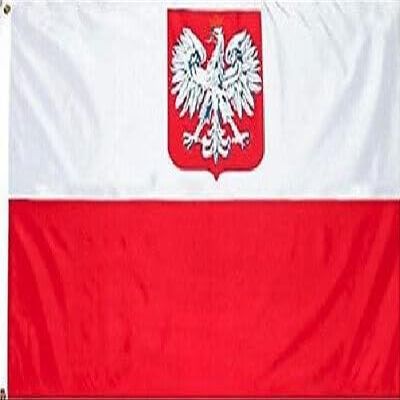 3X5 POLAND EAGLE ENSIGN 150D PRINTED Nylon Flag Banner
