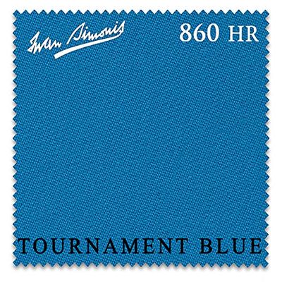 Iwan Simonis 860HR Pool Table Cloth Tournament Blue, for Rails Only (6 Rails)