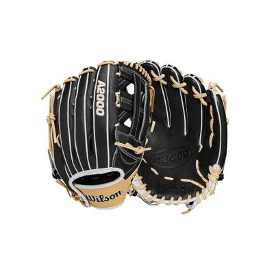 Wilson 2024 A2000 PF50SS 12.25 Outfield Baseball Glove - Left Hand Throw, Black/Blonde/White