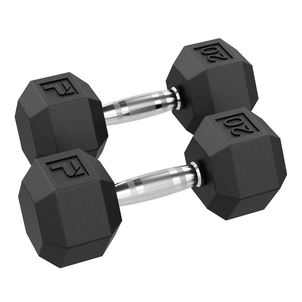 Power Systems Rubber Hex Dumbbells (40)