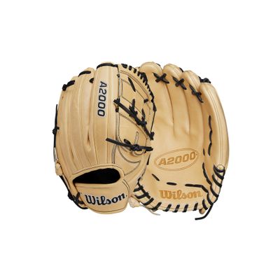 Wilson 2024 A2000 B2 12 Pitchers Baseball Glove - Left Hand Throw,Blonde/Black