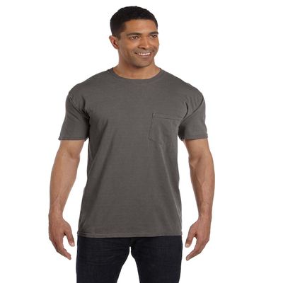 Comfort Colors Men's Adult Short Sleeve Pocket Tee, Style 6030 Pepper, XX-Large
