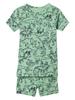 GAP Unisex Baby Short John Pajama Set Meadow Green 6-12M view 1