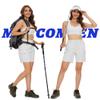 MAGCOMSEN White Golf Shorts for Women 7" Hiking Shorts Pockets Lightweight Quick Dry Casual Travel Cargo Shorts 2025, S view 4