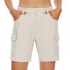 MAGCOMSEN Womens 7 Inch Inseam Hiking Golf Shorts Quick Dry Light Khaki Shorts Stretch Travel Casual Dress Shorts 2025, XS view 2