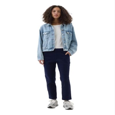 GAP Womens Downtown Khaki Pant Navy Uniform 00
