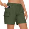 MAGCOMSEN Lightweight Shorts for Women Hiking Golf Shorts Ladies 2025 Summer Casual Travel Cargo Shorts Army Green, M view 1