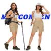 MAGCOMSEN Hiking Shorts for Women Quick Dry Golf Shorts with Pockets Cargo Shorts Khaki Summer Casual Work Shorts, XL view 4