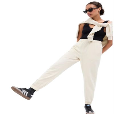 GAP Womens High Rise Fleece Joggers Chino XS