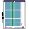 The Coacher Premium Dry Erase Magnetic Badminton or Pickleball Coaching Coach Board Clipboard - Made in The USA - Double-Sided - Training Aids Equipment Gear (4 Ceramic Player Magnets) view 2