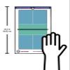 The Coacher Premium Dry Erase Magnetic Badminton or Pickleball Coaching Coach Board Clipboard - Made in The USA - Double-Sided - Training Aids Equipment Gear (4 Ceramic Player Magnets) view 4
